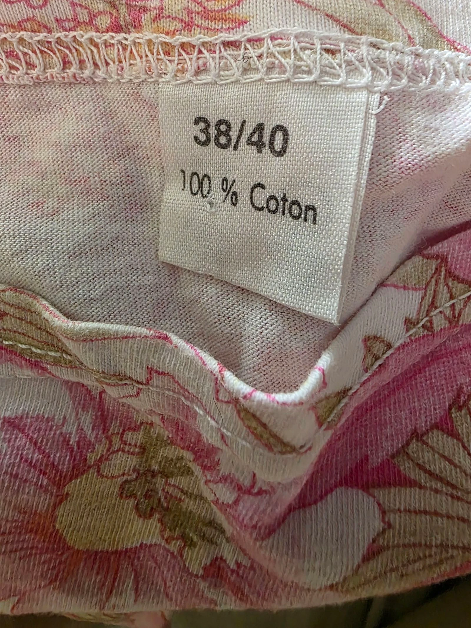 Boerentruit met bloemenpatroon van katoen 🍒vintage jaren 80🍒oversized pasvorm maat 38/40 – photo 6